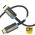 thumbnail image 1 of 8K 60Hz HDMI 2.1 Fiber Optical Cable 4K 120Hz 2.0 Ultra High Speed 48Gbps HDR eARC 3D HDCP 3FT/6FT/10FT/16FT/33FT/49FT/66FT/98FT/164FT For TV Projector, 1 of 7