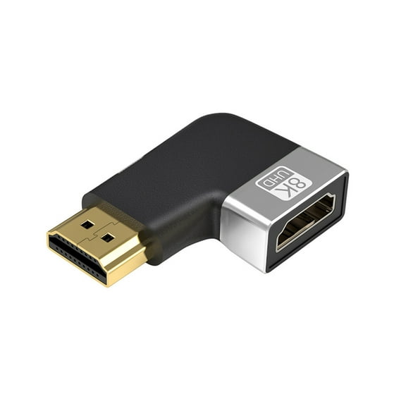 8K 90° 270° HDMI-compatible Male to Female Adapter Coupler 2.1 Right Angle L-Shape Extender,Support 8K@60Hz/4K@120Hz