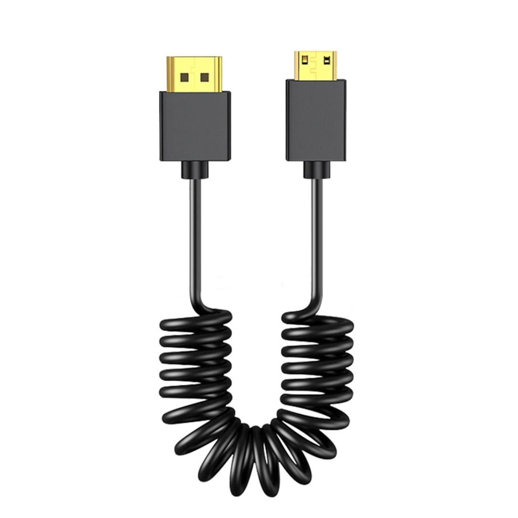 8K Coiled Video Cable 3.2mm Thin Wire Supports Dynamic 7680x4320 for ...