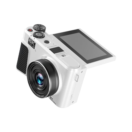 8K Digital Photography Camera 18X Digital Zoom Vlog Video Recorder 180 Degree Flipping Screen Wifi Webcam Camera