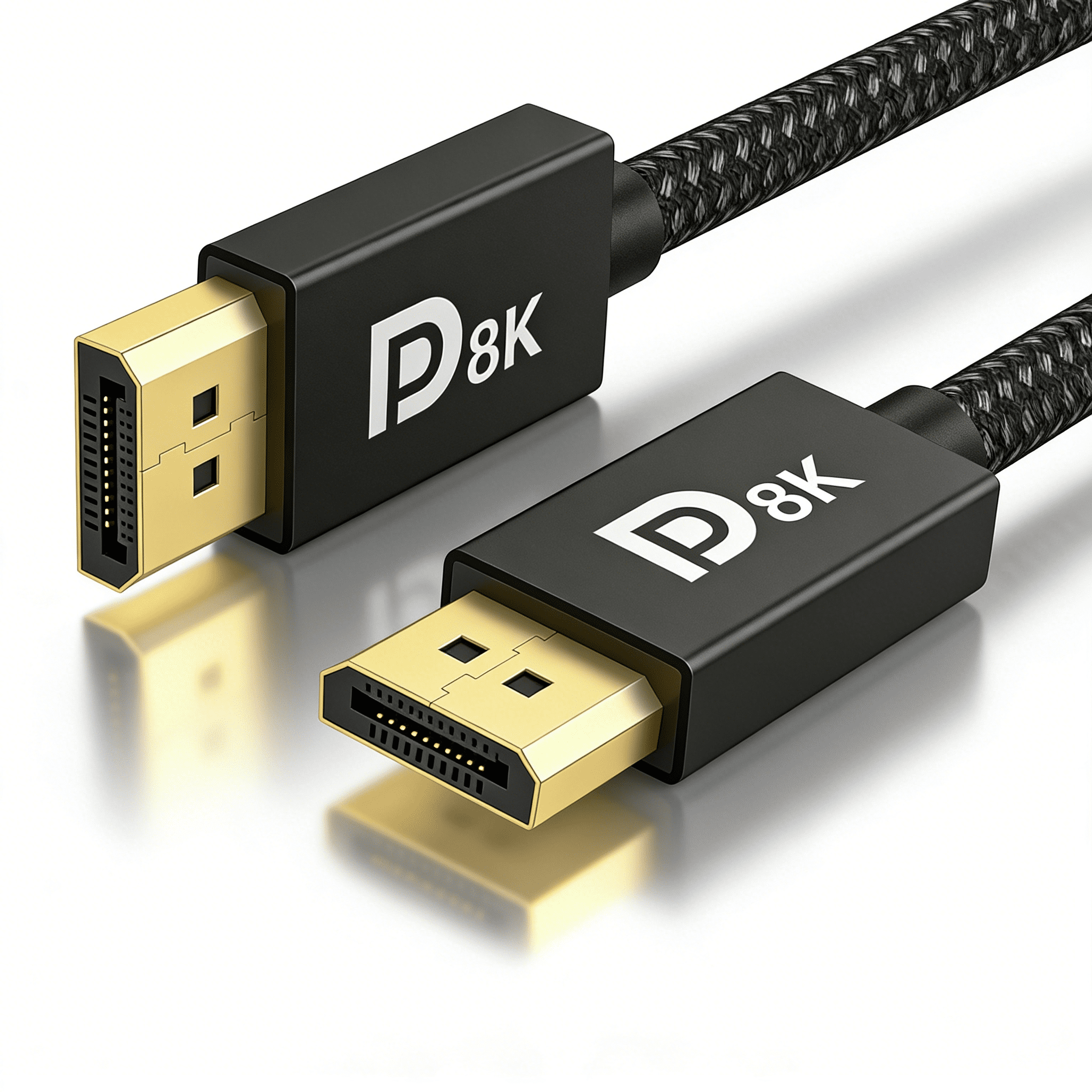 Cable atters 4K DisplayPort Kabel 2 DP auf DP Kabel für 4K 60Hz, 2K
