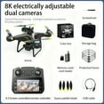 thumbnail image 1 of 8K Dual Camera FPV Drone with 4.3" Screen Controller, Brushless Motors, 360° Obstacle Avoidance, One-Key Takeoff, Optical Flow, Dual Batteries, Foldable Quadcopter for Beginners & Holiday Gifts, 1 of 20
