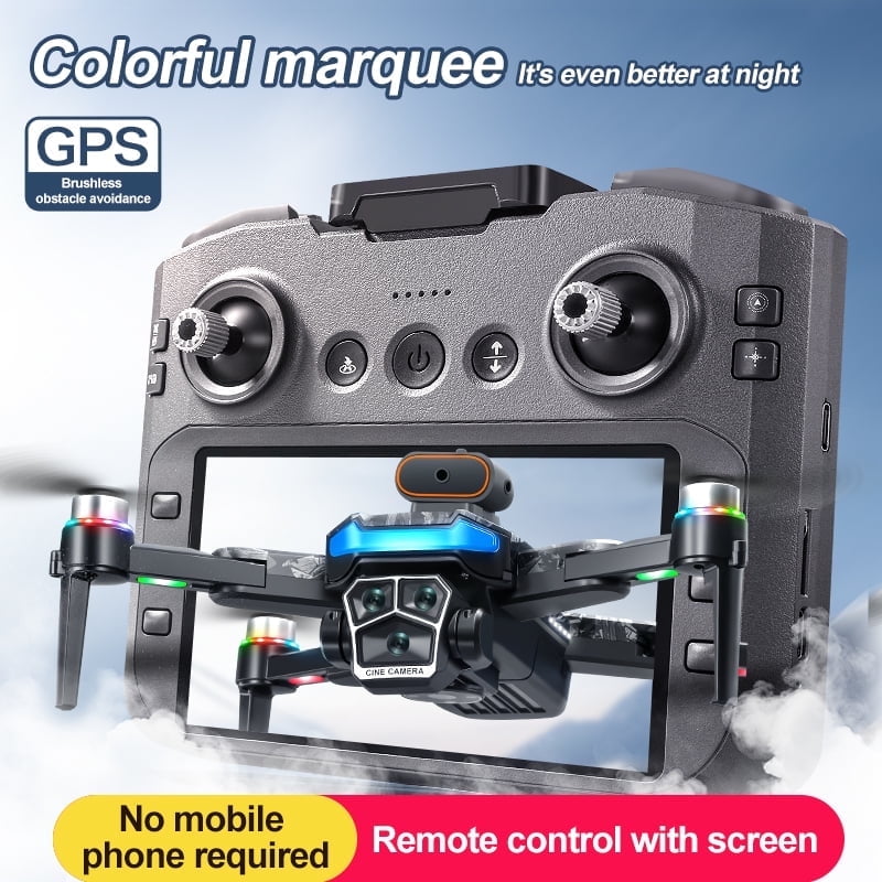 8K GPS Drone with 5G WiFi, Brushless Motors, Dual Battery, Auto Return, Follow Me, Foldable Quadcopter with Carrying Case for Beginners & Adults