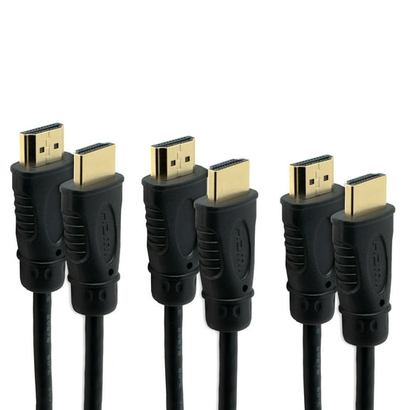 8K HDMI 2.1 Cable 1Ft. (3 Pack) | Ultra High Speed 48Gbps HDMI Cord, 4K@60Hz, 8K@120Hz, ARC & eARC, Compatible with PS5, XBOX, Apple TV, Laptop & More by J-Tech Digital