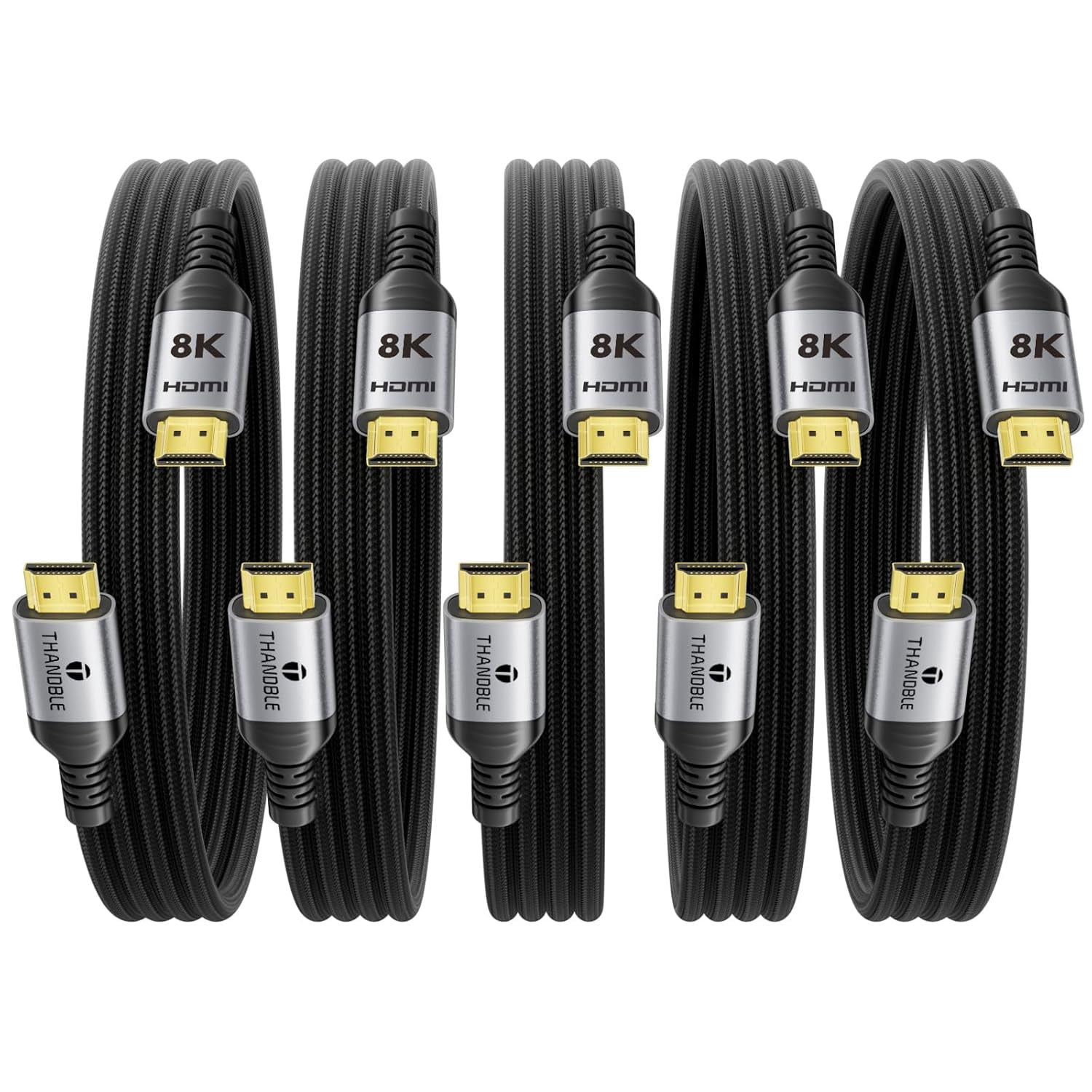 Cavo HDMI 2.1 Yauhody 48Gbps 8K@60Hz 4K@240Hz - Nylon Intrecciato - 3D EARC HDR10+
