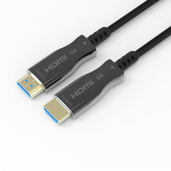 8K HDMI 2.1 Fiber Cable 15M 49.2 FT| J-Tech Digital Ultra High Speed 48 Gbps 4K @ 120Hz | 8K @ 60Hz Compatible with PS5 XBOX ROKU [JTECH-FCAB158K]