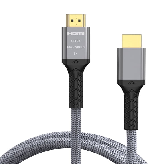 8K HDMI Cable 10FT/3M, HDMI Cable 2.1 48Gbps High Speed HDMI Braided Nylon 8K 60Hz 4K120Hz, HDCP 2.2&2.3 Compatible for TV PS5, PS4, PC