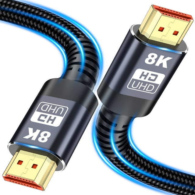 HKEEY 8K HDMI 2.1 Cable, 1M/3.3FT, HighSpeed 48Gbps, Supports HDR