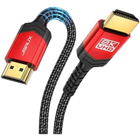 8K HDMI Cable 2.1 3.3FT 2-Pack 48Gbps 8K & 4K Ultra High Speed Cord (8K@60Hz 7680x4320, 4K@120Hz) eARC HDR10 HDCP 2.2 & 2.3 3D, Compatible for PS5/PS4/X-Box/Roku TV/HDTV/Blu-ray/LG/Samsung QLED