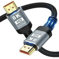 8K HDMI Cable 2.1 48Gbps 3.3FT/1M,AUBEAMTO High Speed HDMI Braided Cord-4K@120Hz 8K@60Hz, DTS:X, HDCP 2.2 & 2.3, HDR 10 Compatible with Dolby Vision Apple TV 4K Roku Sony LG Samsung Xbox PS4 PS5