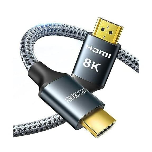 8K HDMI Cable 3 FT, 48Gbps High Speed HDMI 2.1 Cable, 8K 60Hz, 4K 120Hz 144Hz Braided HDMI Cord - 3 Feet