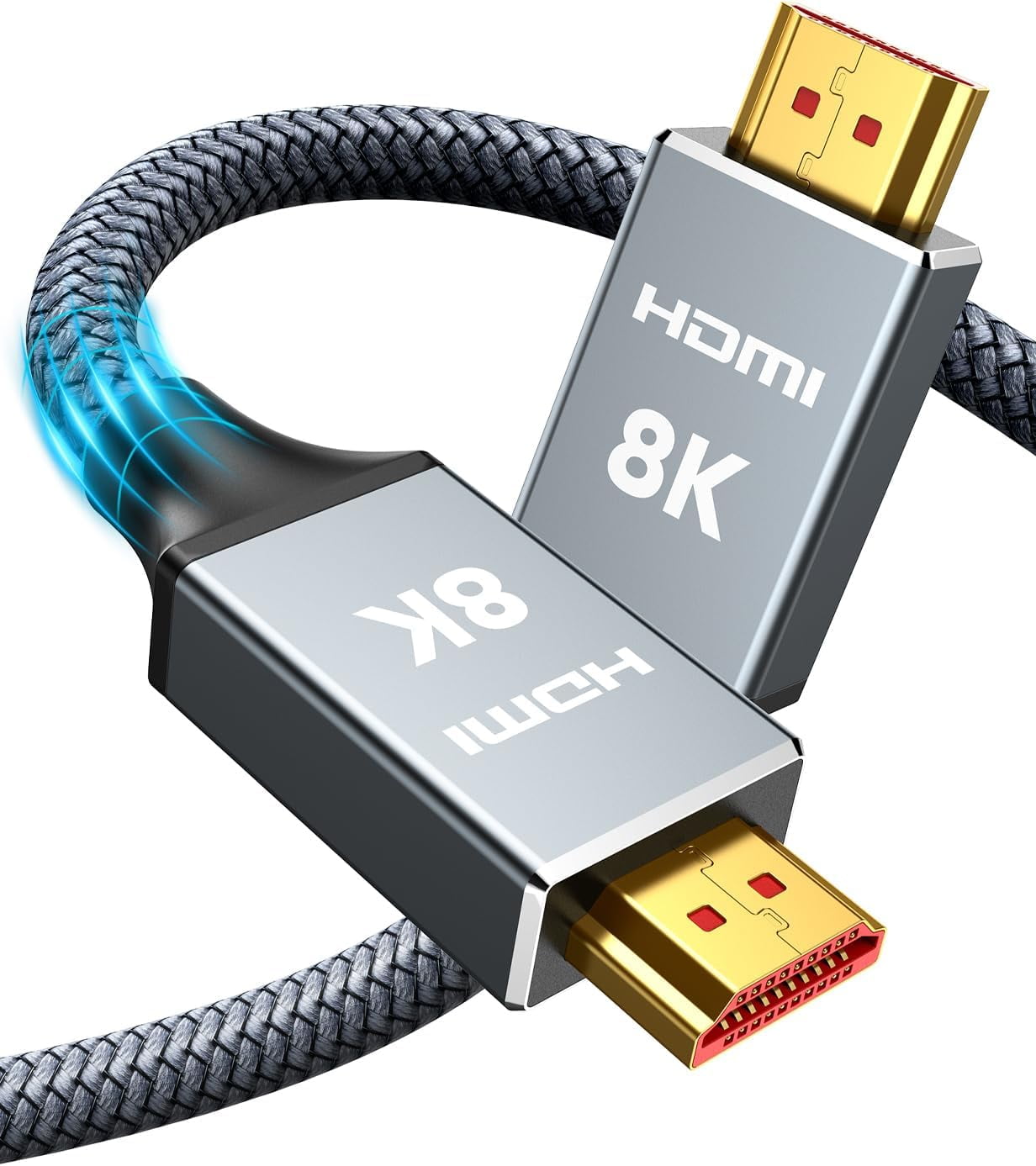 8K HDMI Cables 2.1 Long 15ft High Speed 48Gbps 8K 60Hz 4K 120Hz 2K 240Hz 165Hz 144Hz HDCP 2.2 2.3 eARC Walmart
