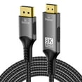thumbnail image 1 of 8K DisplayPort to HDMI Compatible Cable 8K@60Hz 4k@120hz DP to HDMI Adapter Display Port Video Audio for PC HDTV Projector Xbox, 1 of 17