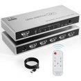 8K HDMI Splitter 5 in 1 Out HDMI Switch Splitter, 8K60Hz/4K120Hz HDMI Switch Box Port Expander