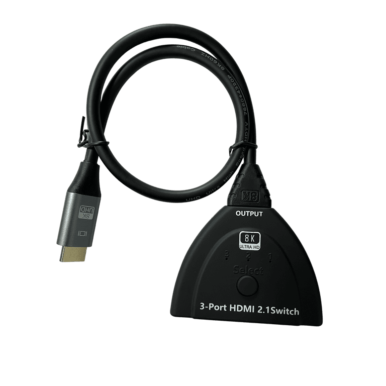 8K HDMI Switch ULTRA HD 8K@60HzX4K@120Hz, 1080P, 3D, eARC, HDR