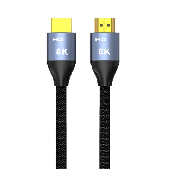 8K HDTV Cable Braided HDTV to HDTV 2.1 Cord Supports 8K@60Hz 4K@240Hz 144Hz 48Gbps for Monitors Gaming Consoles Projectors