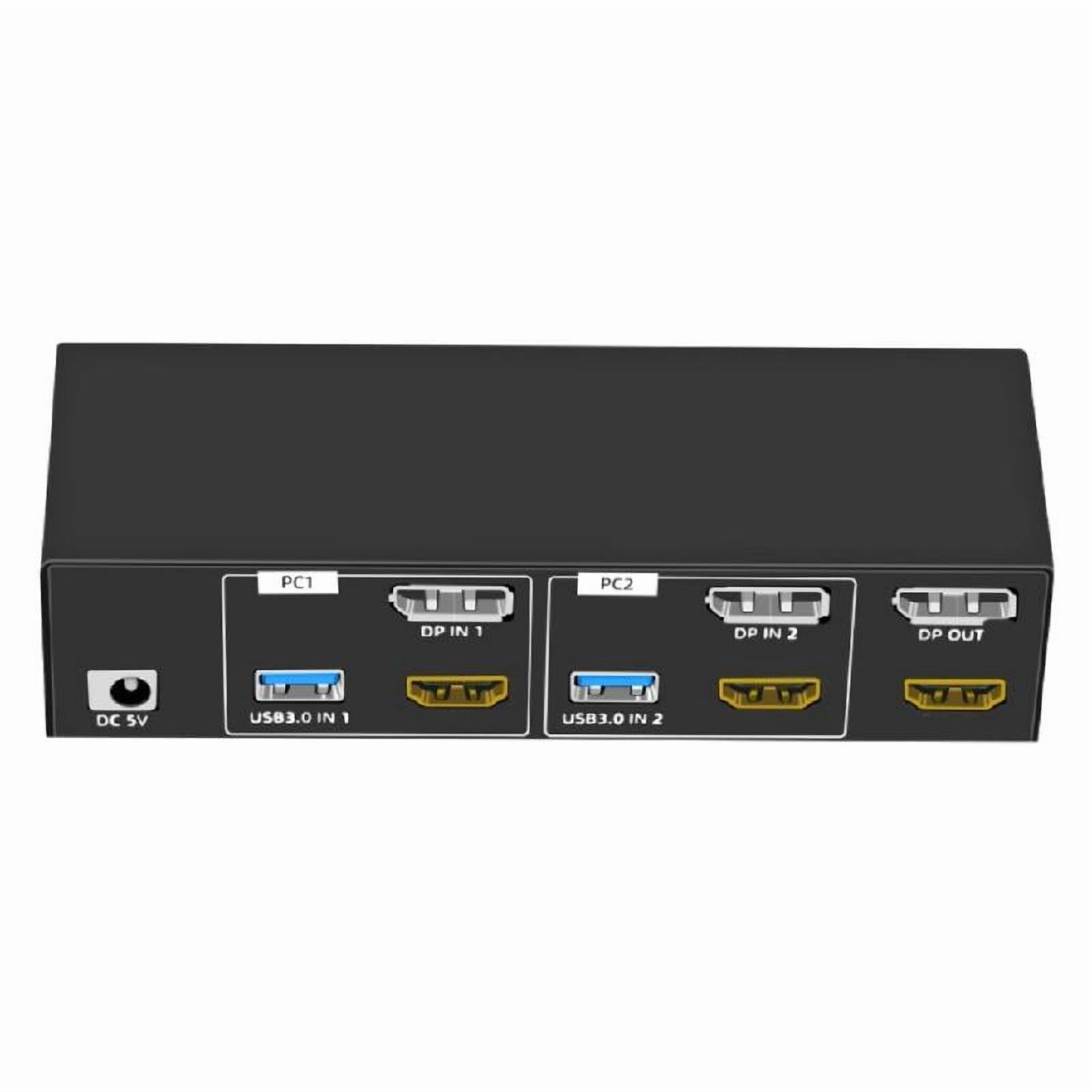 8K KVM Switcher Computers Monitors KVM Switcher 2 in 2 Out Computers Sharing