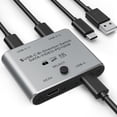 thumbnail image 1 of 8K USB C Switch Bi-Directional, USB C KVM Switcher 8K@60Hz/4K@144Hz Video, 100W Power Delivery, 10Gbps Data Transfer – Includes Power Cable, 1 of 13
