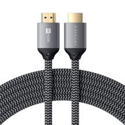 Satechi 8K HDMI 2.1 Cable, 48Gbps, Supports 8K 60Hz and 4K 120Hz, Braided HDMI to HDMI Cord for TVs, Laptops, Gaming Consoles, 6.6 ft/2M, Space Gray