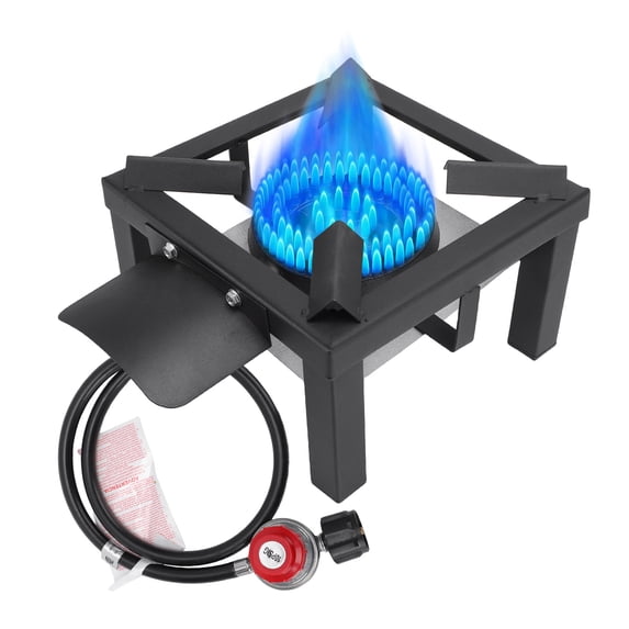TOMSHOO High Pressure Burner Propane Camping Stove - Outdoor Cooking with Heat Shield and Guard
