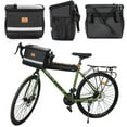thumbnail image 1 of 8L Bike Front Bag Waterproof Touch Screen Phone Handlebar Bag for Camping, 1 of 8