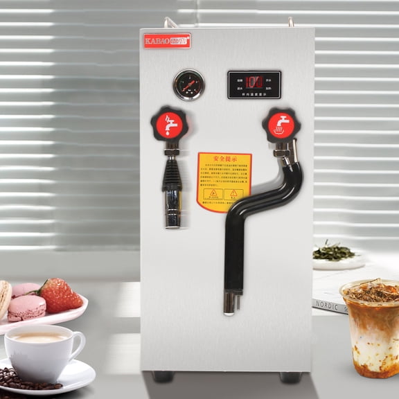 PEAKORA8L Commercial Full-Automatic Boiling Water Milk Frother Steamer