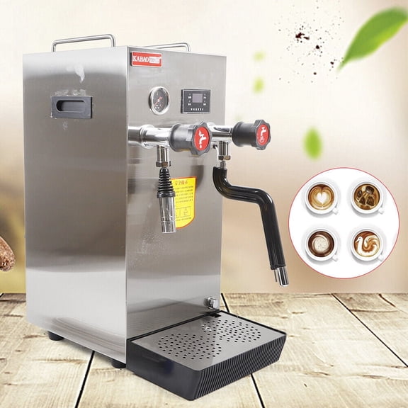 8L Commercial Steam Milk Frothing Machine, Frother Steamer Full-Automatic Boiling Water Foam