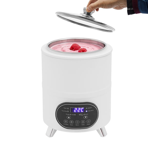 8L Commercial Yogurt Maker, Yogurt Maker Machine with Adjustable Time Temperature Control, Stainless Steel Inner Pot, for Yogurt Natto Fruit Wine