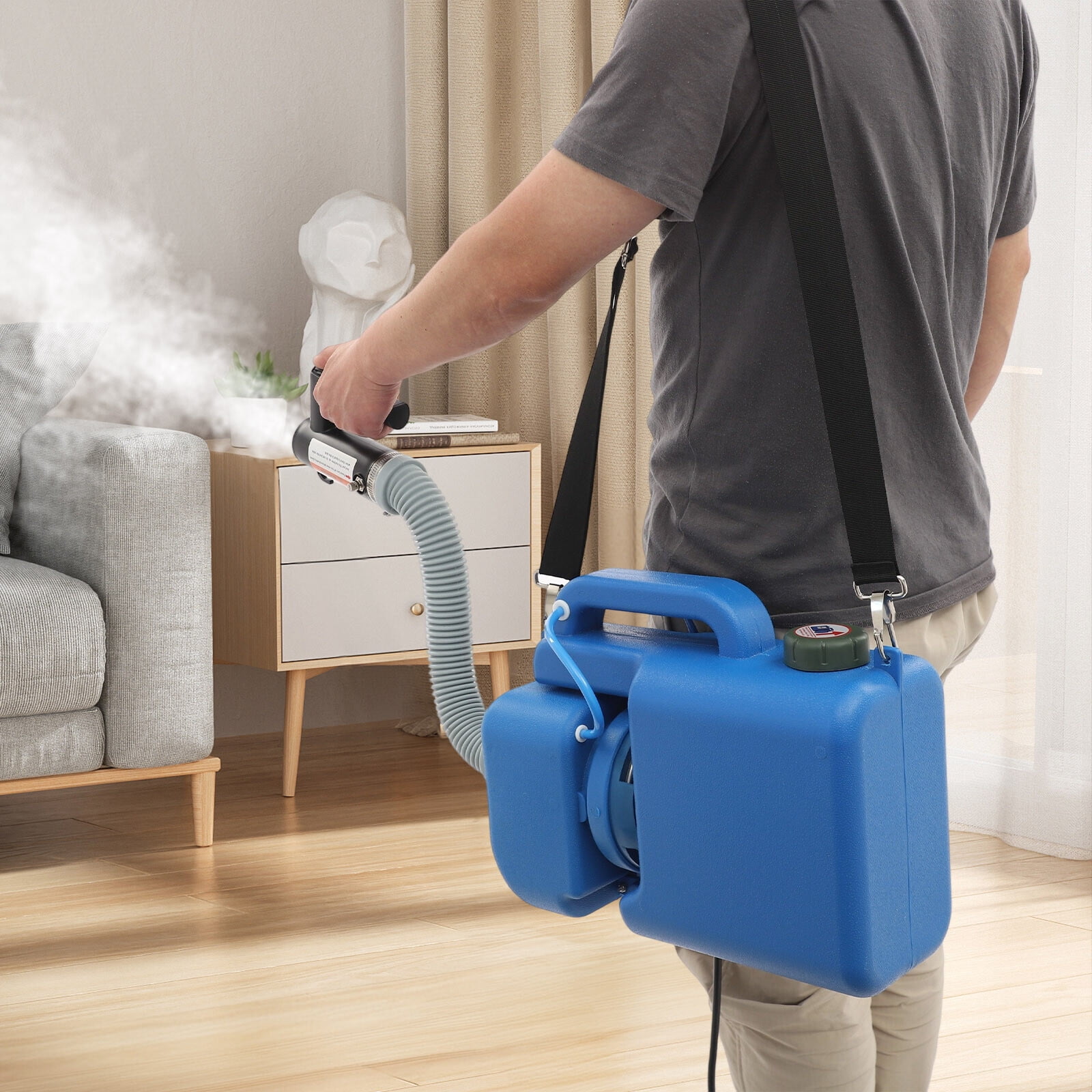 8L Electric ULV Fogger Machine Portable Electric Fogger Sprayer Machine XY-8 Blue