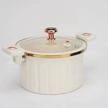 8L Household Micropressure Cooking Pot Multifunctional Non-stick Pressure Cooker Stockpot with Double Ears