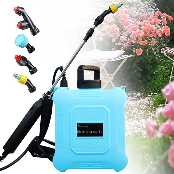 8L Large Capacity Electric Backpack Sprayer, Portable Garden Sprayer With Retractable Wand, Multipurpose PP Plastic Knapsack Sprayer For Lawn, Garden, Orchard And Farm Watering