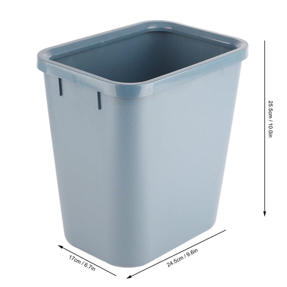8L Rectangle Waste Bin Thicken Plastic Open Top Trash Can for Kitchen ...