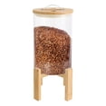thumbnail image 1 of 8L Rice Storage Container, Glass Grain Container, Rice Container with Lid& Stand, 1 of 12