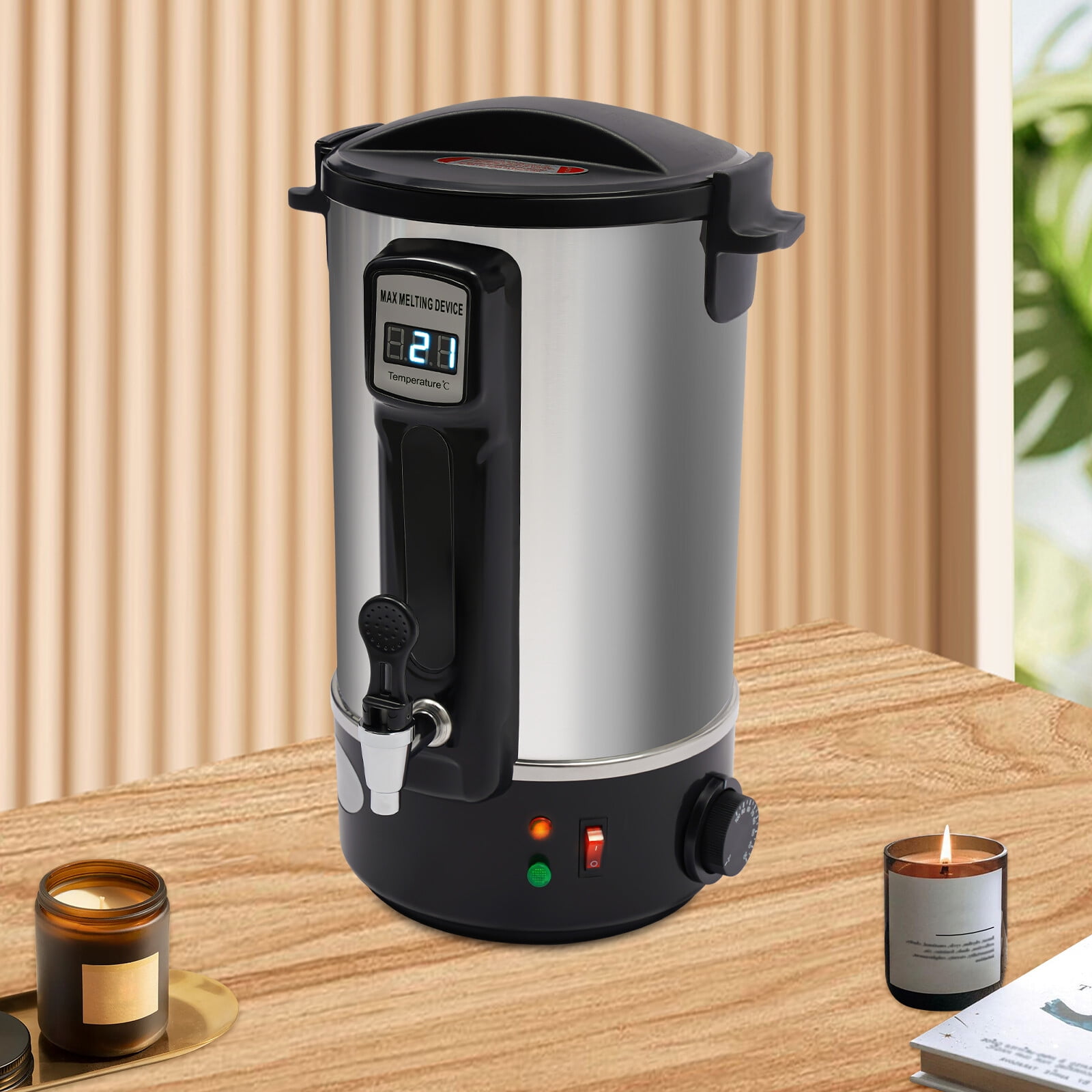 SENDERPICK 8L Wax Melter Wax Melting Pot w/Spout Candle Making DIY Candles Melting Pot