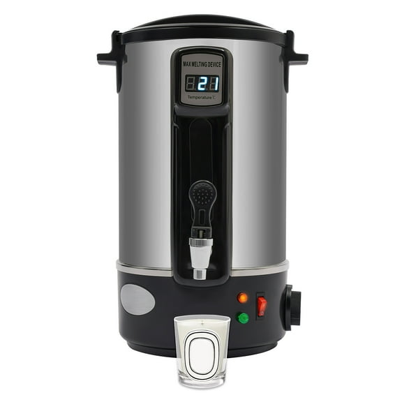 8L Wax Melter Wax Melting Pot w/Spout Candle Making DIY Candles Melting Pot LED Display