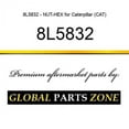 thumbnail image 1 of 8L5832 - NUT-HEX for Caterpillar (CAT), 1 of 1