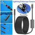 thumbnail image 1 of 8LED Light Borescope Endoscope, Endoscope Camera IP68 Waterproof Borescope 960P Snake Inspection Camera Scope Camera Compatible with iPhone iPad, 2M, 1 of 11