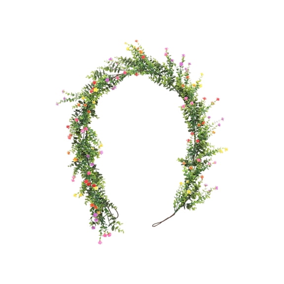 8M Artificial Eucalyptus Baby's Breath Vine,Home Greenery Wall Hanging Decoration,Faux Plant Vines For Living Room Bedroom Office Indoor Outdoor Wall Accents Long-Lasting No