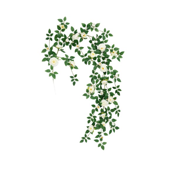 8M Artificial Flower Vine Fake Flower Vine Flower, Pipe Cover For Home Garden Decoration, Long Lasting Artificial Plant For Wall Fence Balcony