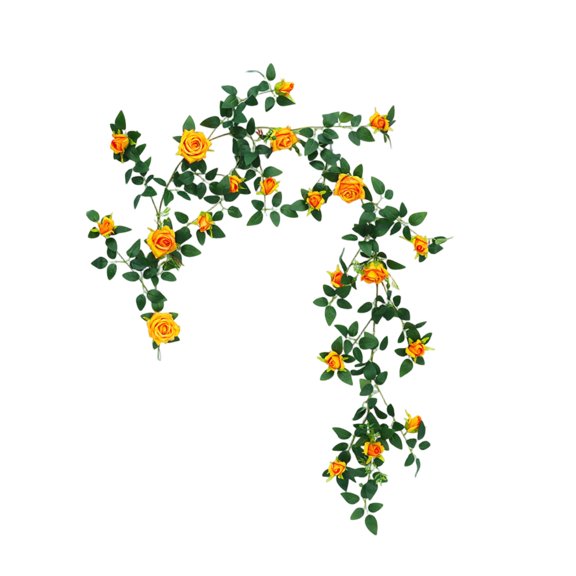 8M Artificial Flower Vine Fake Flower Vine Flower, Used For Pipe Cover And Balcony Decoration, 1.8 Meter Length