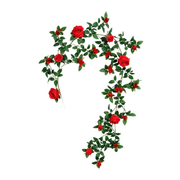 8M Artificial Flower Vine Fake Flower Vine, High Quality Construction With Realistic Leaves And Flowers, Easy To Install Pipe Cover For Hiding Pipes Wires And Unsightly