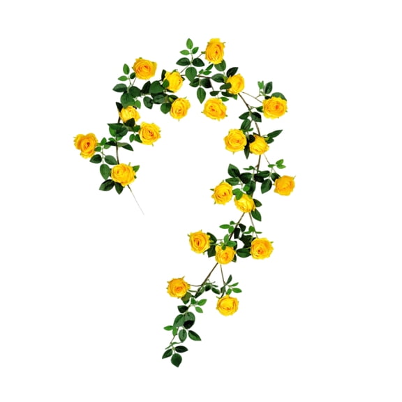 8M Artificial Flower Vine, Fake Flower Vines For Pipe Cover And Balcony Decoration, 1 Piece