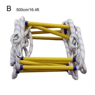 Emergency Fire Escape Ladder Soft Rope to Deploy Hook s for Climbi