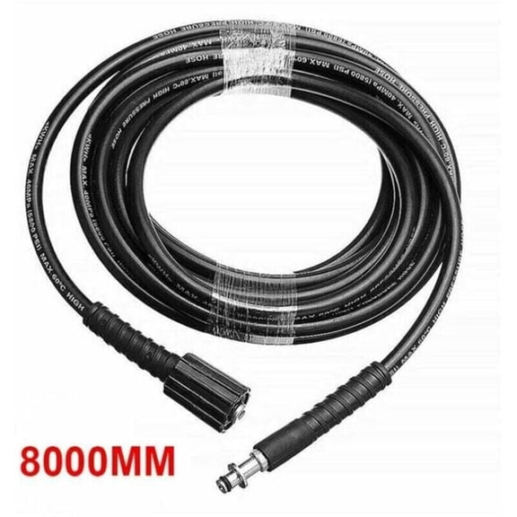 8M Grey Pressure Washer Spray Hose, Fits Karcher K2, K3, K4, K5 Models...