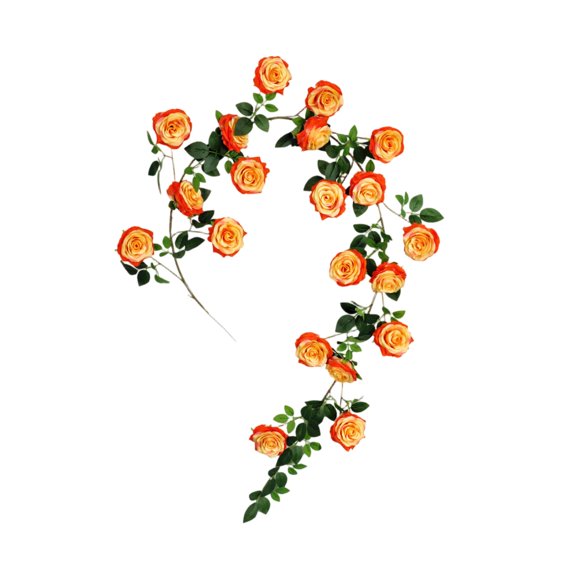 8M Long Artificial Flower Vine, Ideal For Covering Pipes And Decorating Balconies, Made Of , 1 Piece, Flexible Design, Easy To Shape And Install, Suitable For Various Home