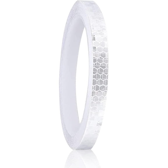 8M White Reflective Tape For Vehicles Bikes Helmets Clothing, Reflective Stickers Roll Security Marking Reflective Tape Waterproof Self Adhesive Reflective Tape Outdoor Safety Warning Tape