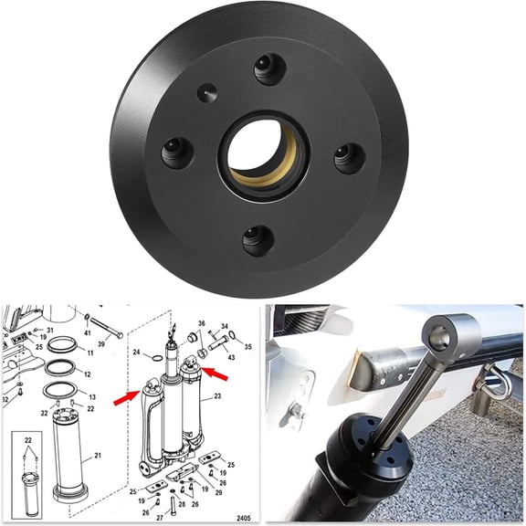 8M0118299 896157A01 Trim Cap Seal For Mercury Verado,End Cap Seal For Mercury Mariner 200 225 250 275 300 350 400 450 HP Outboard Trim Cap Cylinder 2.6L L6 4.6L V8 2005-2014