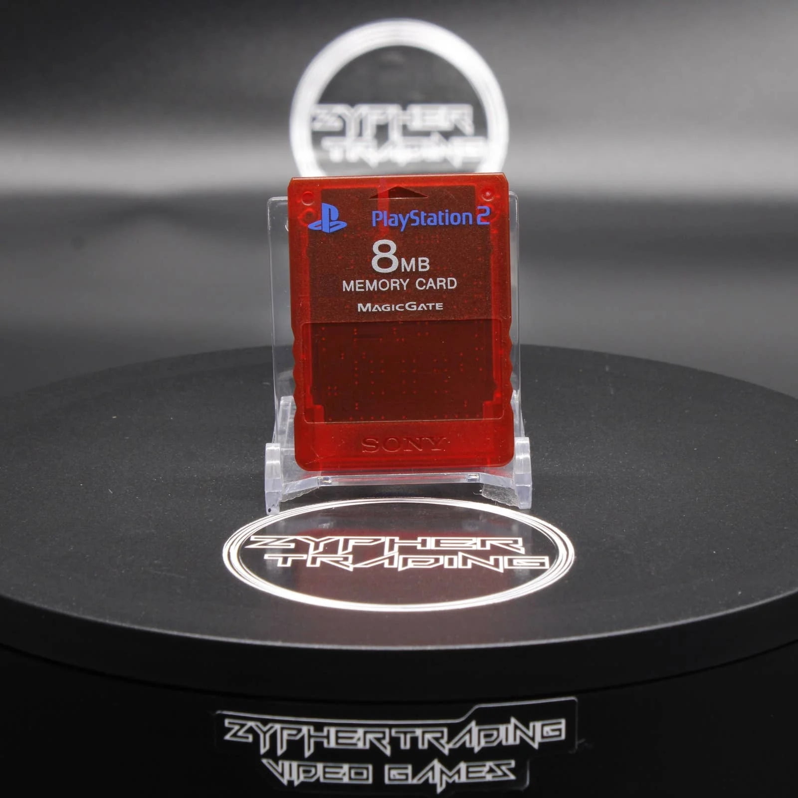 8MB Memory Card Translucent Red OEM SCPH 10020 Sony