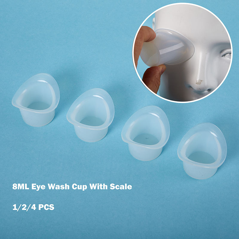 8ML Eyewash Eye Wash Cup Silicone Resuable Medical Soft Eye Bath Cup