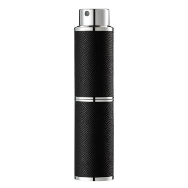 8ML Perfume Atomizer, Empty Leather Cologne Spray Bottle, Mini Perfume Sprayer Dispenser for Travel (1PCS, Black)